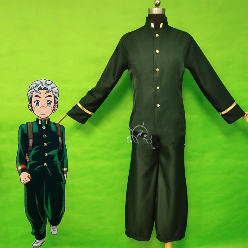 Anime JoJo's Bizarre Adventure Diamond Is Unbreakable Koichi Hirose Cosplay Costumes Halloween Carnival Party Suit