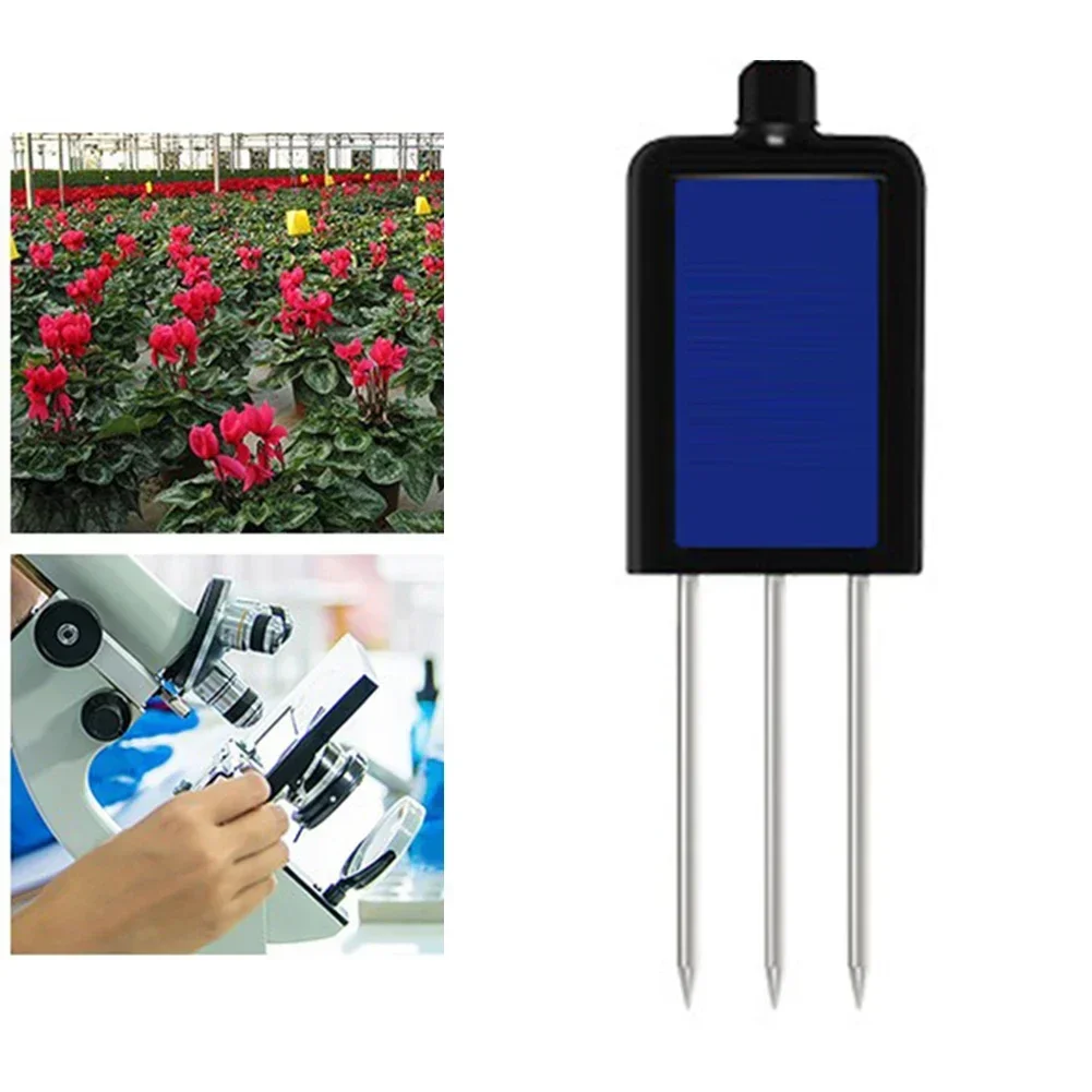 

RS485 Soil Moisture Temperature Humidity EC Sensor Detector Plastic Material Size 135x65mm DC 9 24V Power Supply