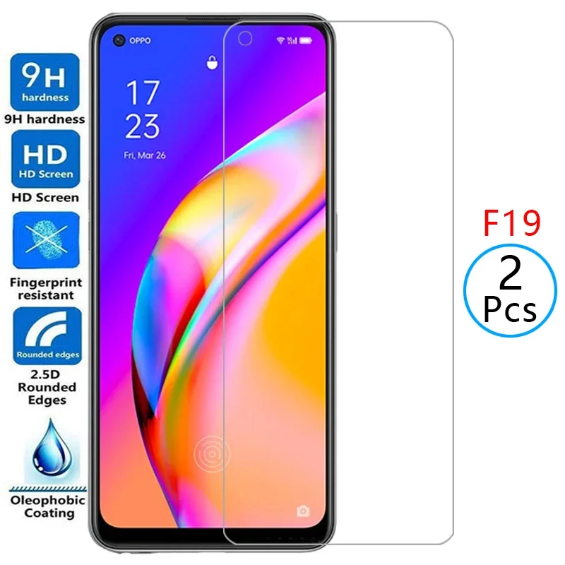 زجاج واقي لهاتف oppo f19 pro plus 5g واقي للشاشة زجاج مقسى على Ops opp f 19 19f f19pro 6.43 ملحقات طبقة أمان