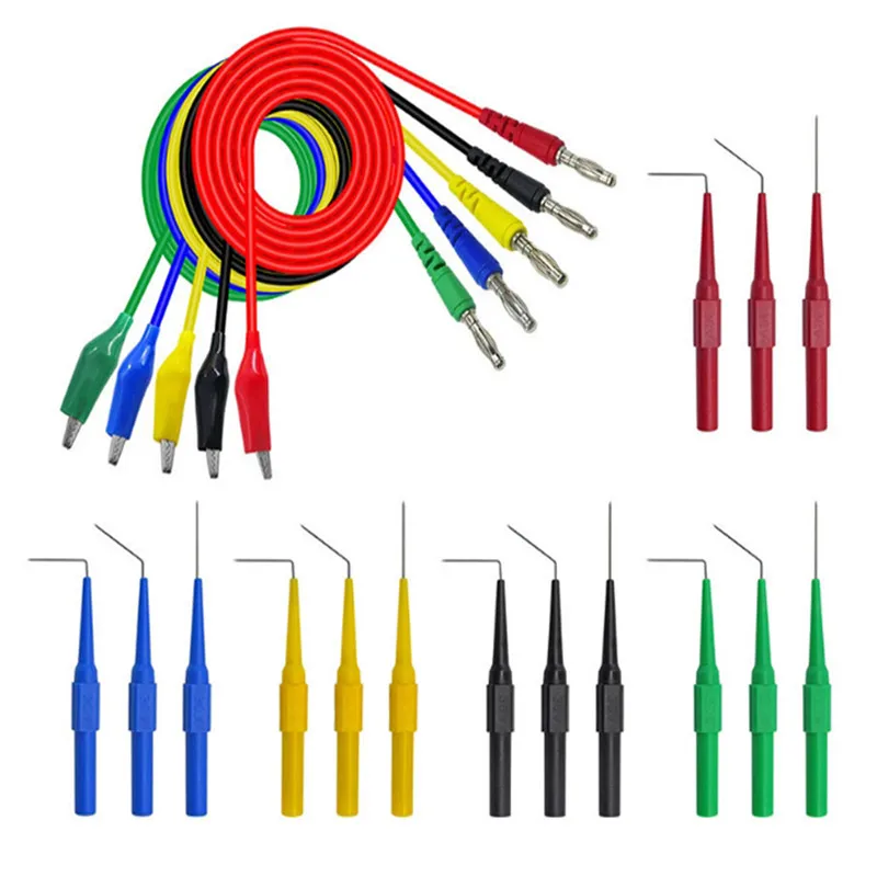 

New!25Pcs Multimeter Replacement Needle Universal Test Line Superfine Needle Extension Needle Alligator Clip Repair