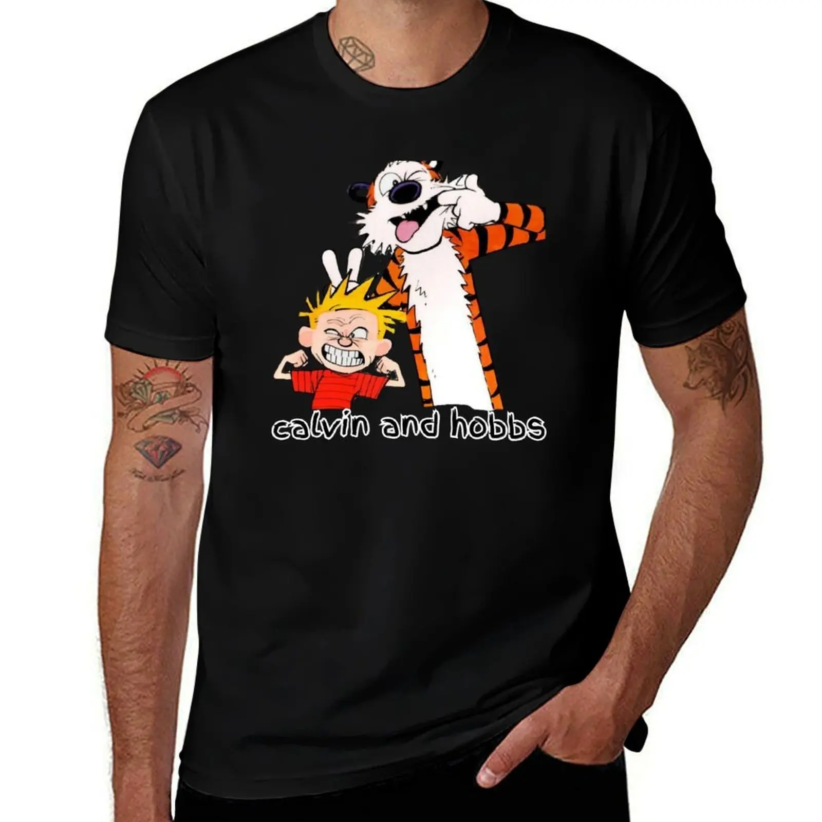

Calvin And Hobbs Calvin And Hobbs Calvin And Hobbs T-Shirt Essential Solid Color T-Shirt