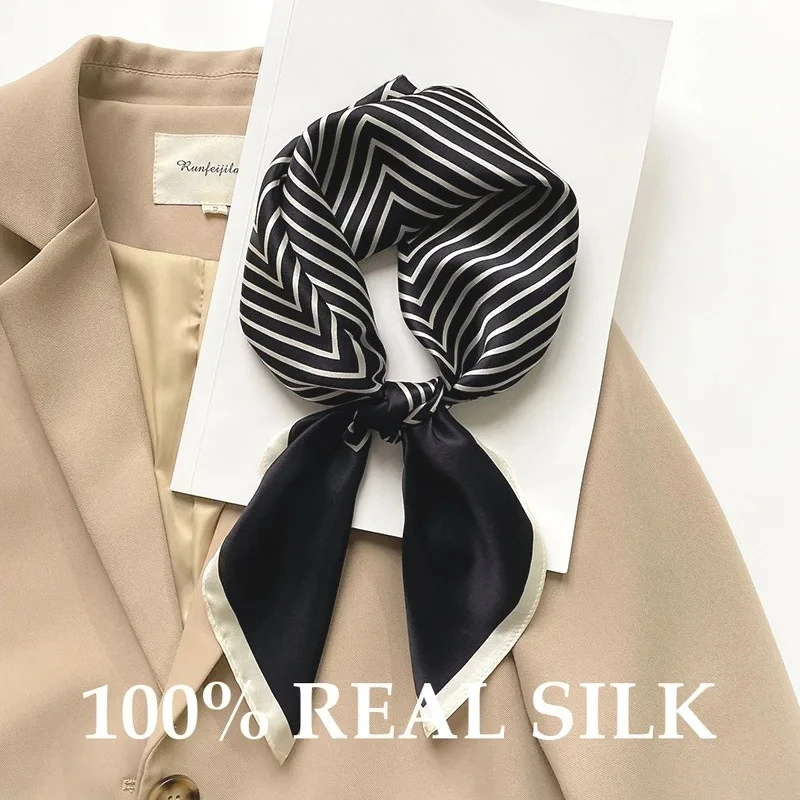 

30 Color 100% Natural Real Silk Square Scarf Spring Summer Women Fashion Beach Shawl Wrap Ribbon Foulard Bandana Pashmina Hijab