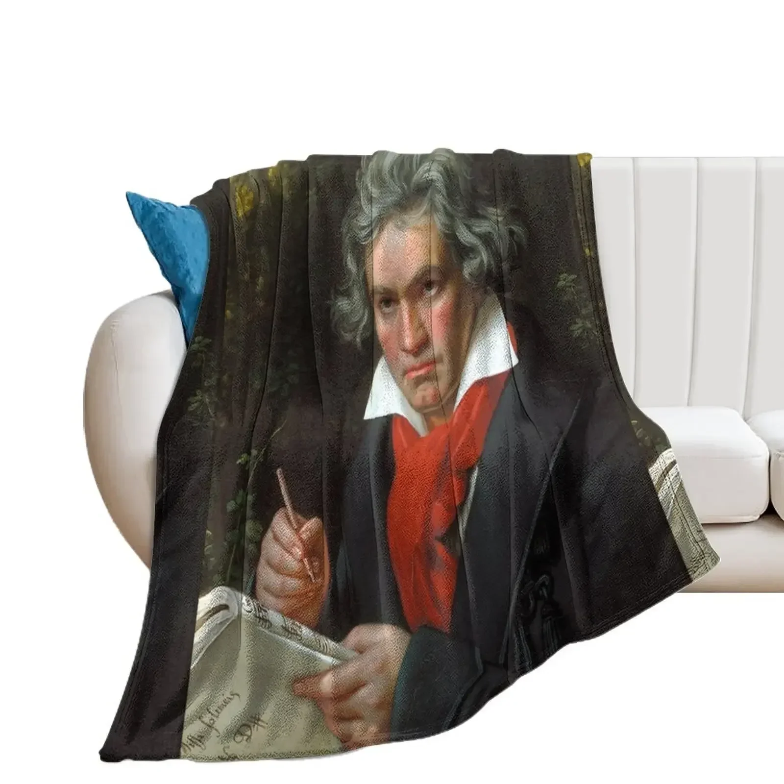 Ludwig van Beethoven Throw Blanket decorative Single Luxury Designer Blankets