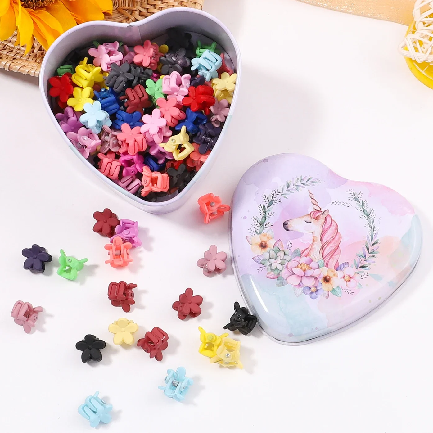 

60/30Pcs/Lot New Matte Mini Kawaii Black Hair Claw Clips Barrettes Women Girls Cute Hairclip Clamp Gifts Kids Hair Accessories