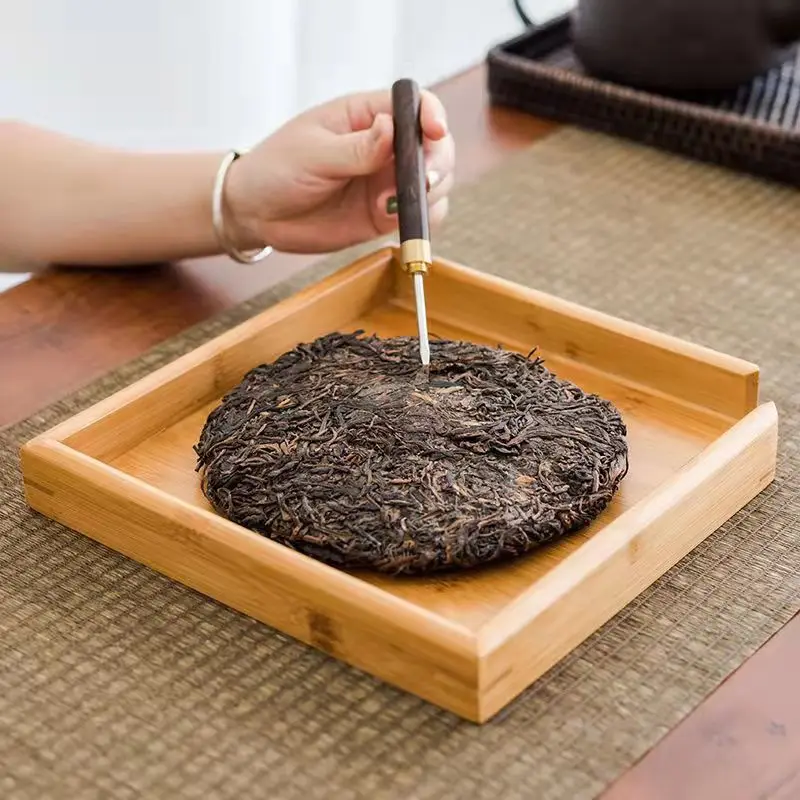 Large Bamboo Pu'er Tea Leaves Separating Tea Tray Appreciation Tea Tray Tea Accessories Parts