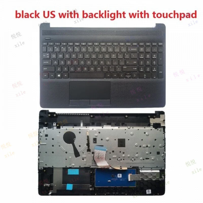 

L+ Palmrest US Keyboard FOR HP Pavilion 15-DW 15s-DY 15s-DU TPN-C139