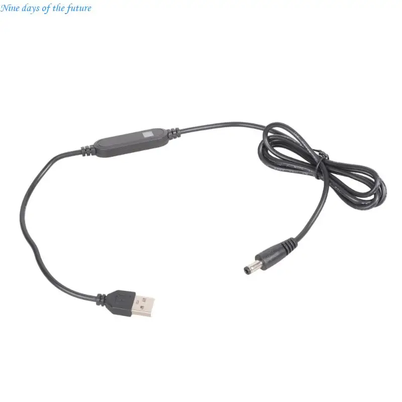 USB To DC5525 12V Power Cable 120CM Long For Routers Monitoring Device E65A