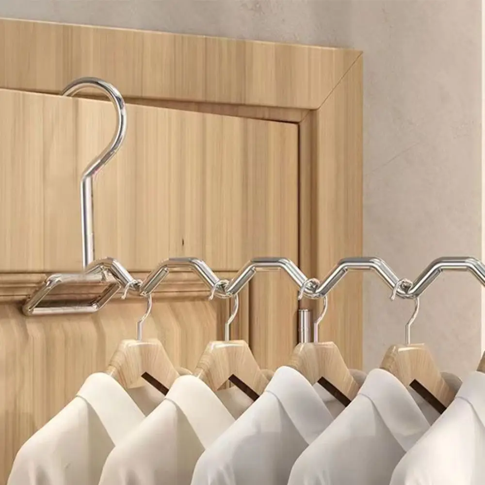 Multi-function Folding Clothes Hanger Portable Balcony Bedroom Stainless Steel Coat Hanger Indoor Household Use Single Pole