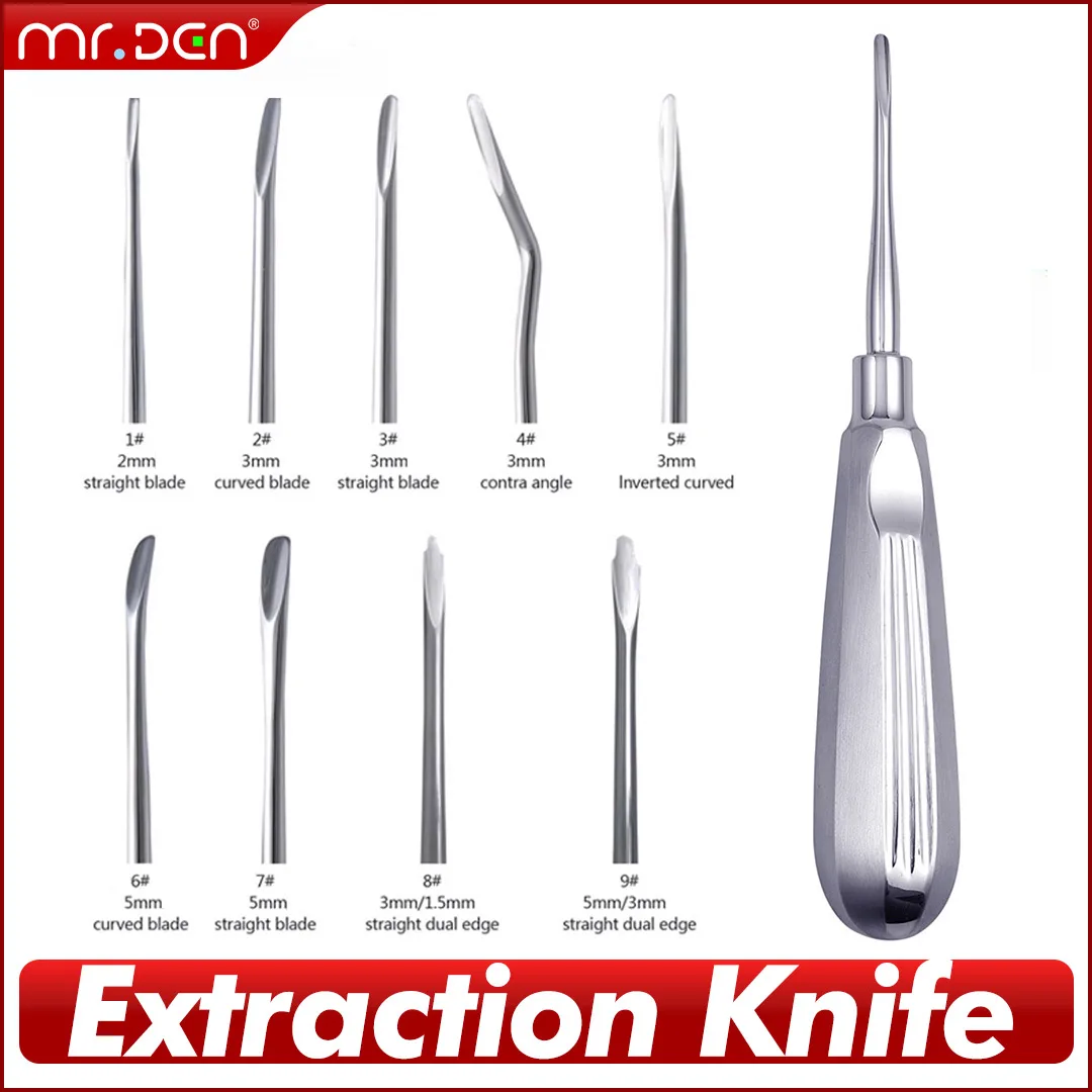 MR. DEN Professional Tooth Extraction Tool with Minimally Invasive Metal Handle Sterilizable for Dental Experts