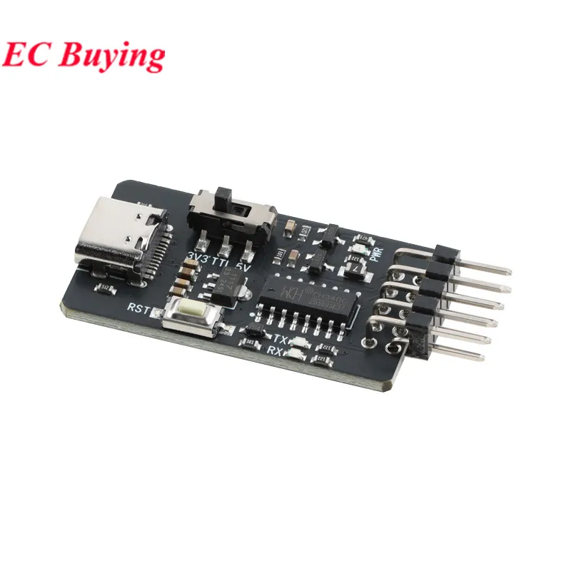 10 قطعة/1 قطعة CH340C STC ISP برنامج متحكم تلقائيا تنزيل وحدة مبرمج USB Type-C إلى UART لوحة المنفذ التسلسلي #3