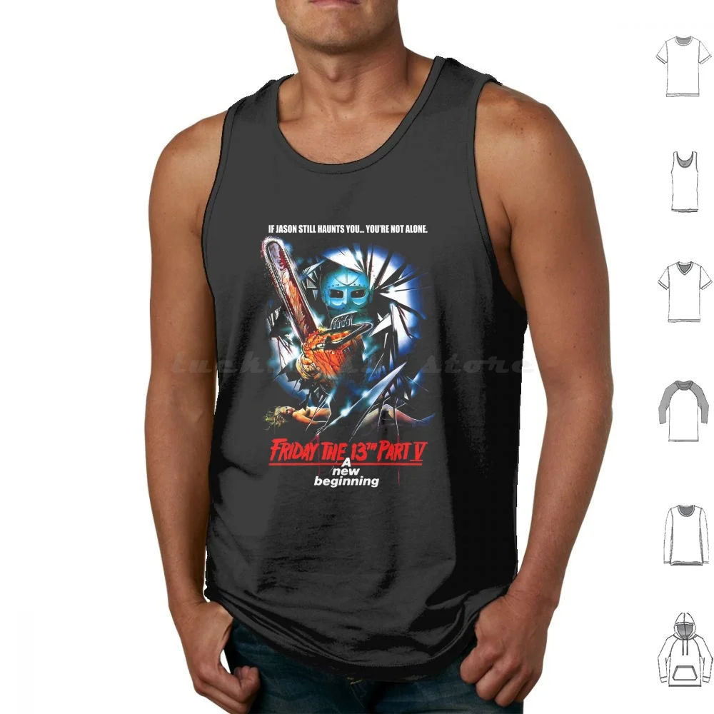 Part V Tank Tops Vest Sleeveless Part V Part 5 A New Beginning Italian Jason Voorhees American Crystal Lake Horror Vhs Retro