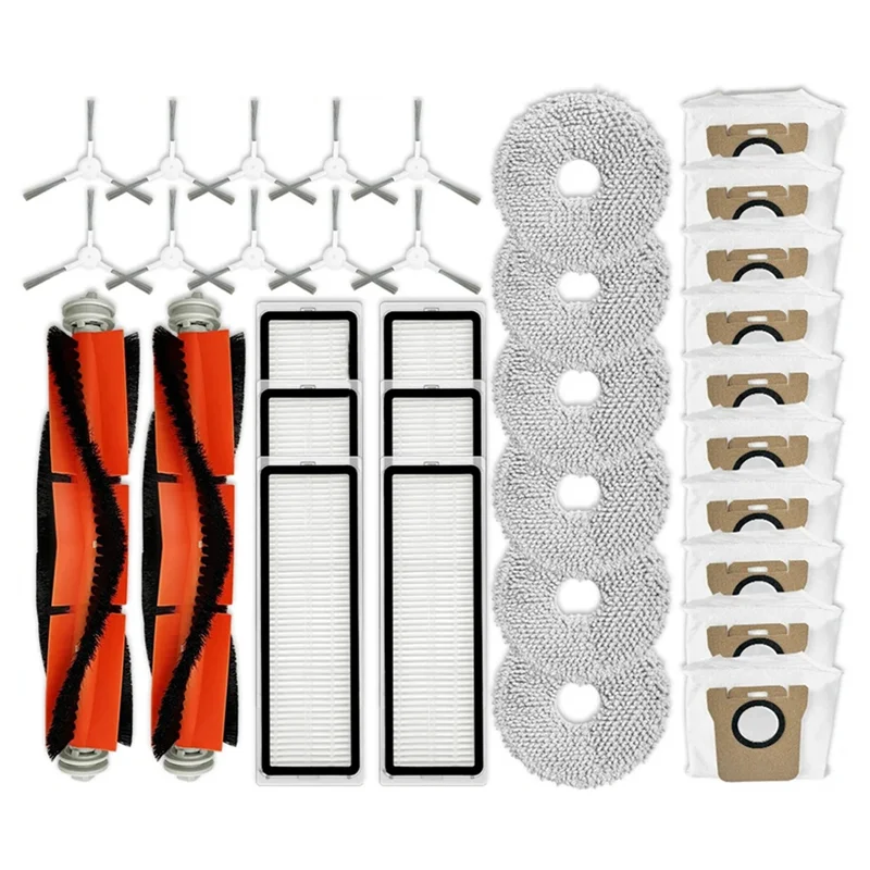 Pour aspirateur Robot Xiaomi C102CN, brosse latérale principale, filtre Hepa, tampon de vadrouille, sac à poussière, accessoires-AT64