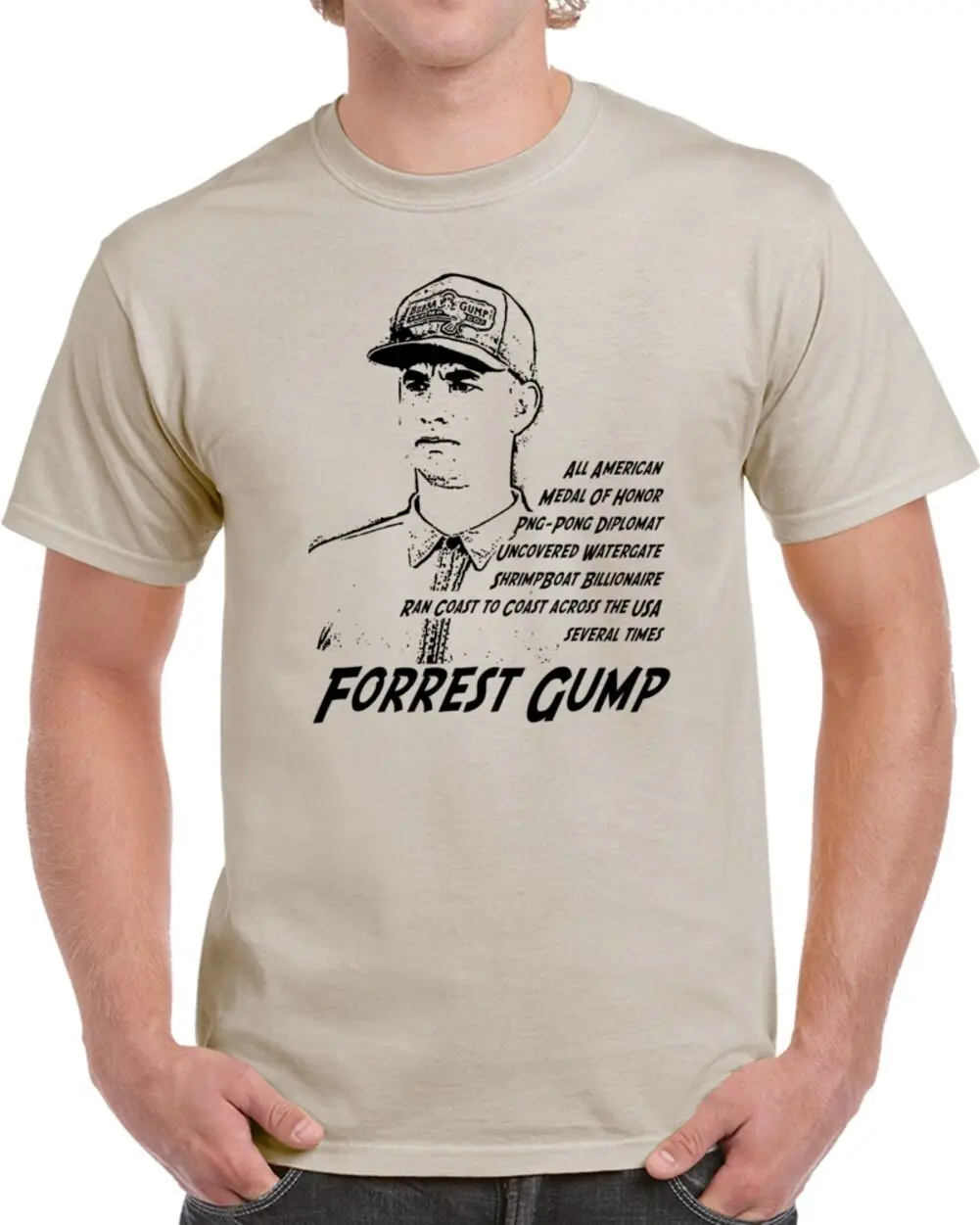 Forrest Gump Movie Parody Funny Cool Fan T Shirt