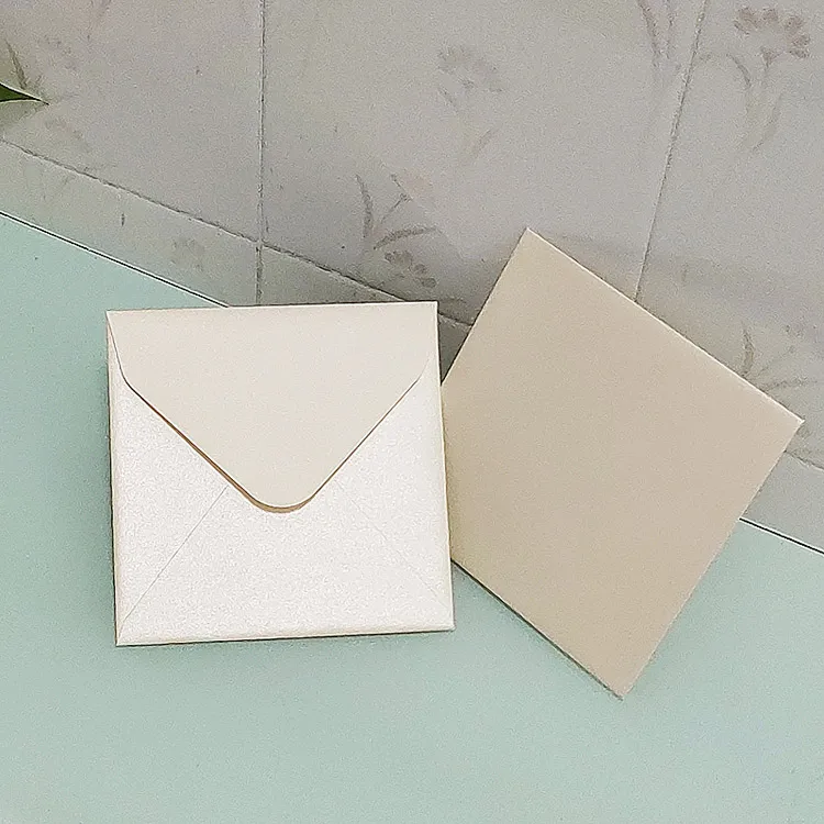 20pcs 16x16cm Square Envelope Blank Envelope Business Gift Colorful Envelope 180~230g Thickened pearl