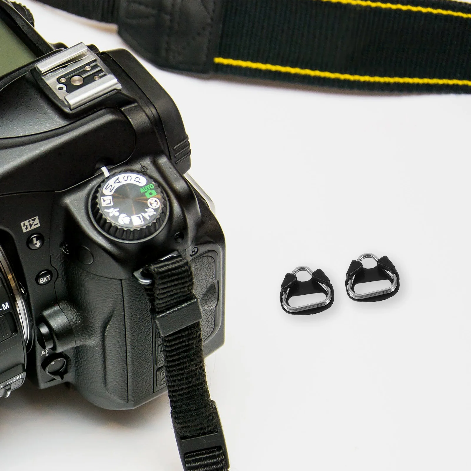 

1 Set Camera Strap Connectors Adapters Replacement Kit For Dslr Cameras Durable Lanyard Clips Lug Rings Accessories Protective