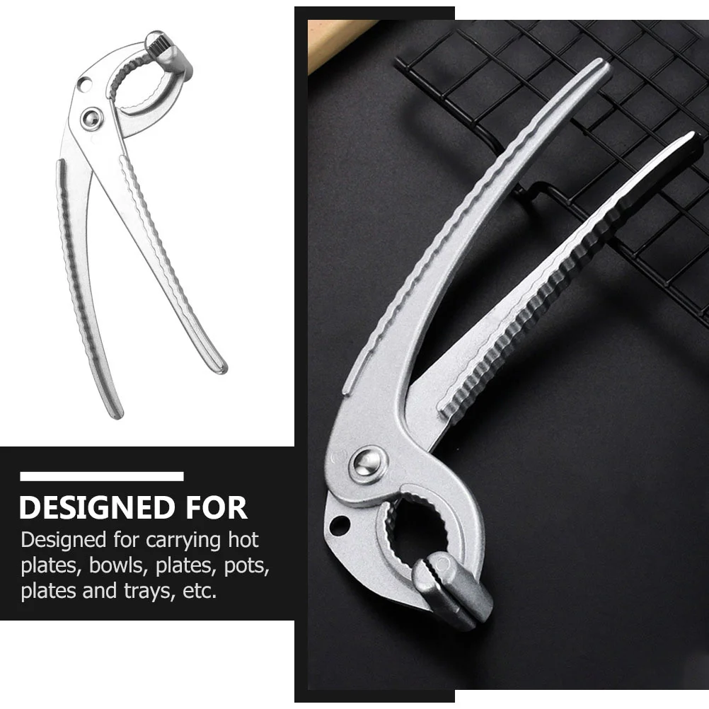 

Anti-Scalding Clip Bowl Clamp Thickened Aluminum Alloy Kitchen Gadget For Hot Plates Bowls Dishes Cooking Tool