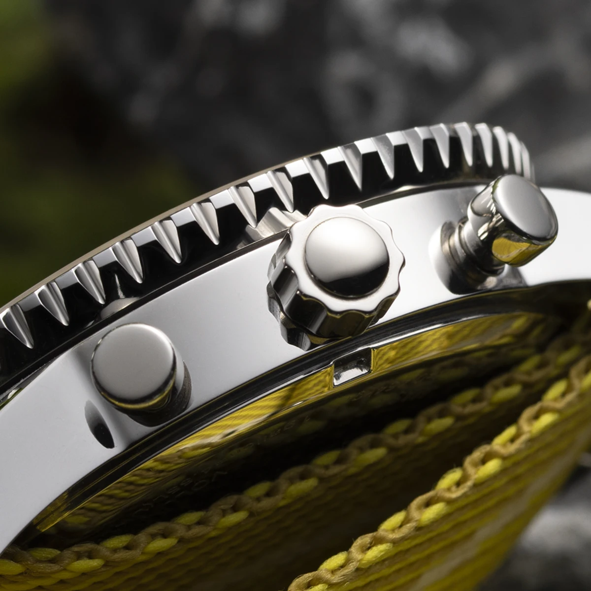 BERNY Chronographen-Uhren für Herren, superleuchtende, multifunktionale Quarz-Herrenuhr mit Datum, Saphir-Nylonarmband – Detail 11