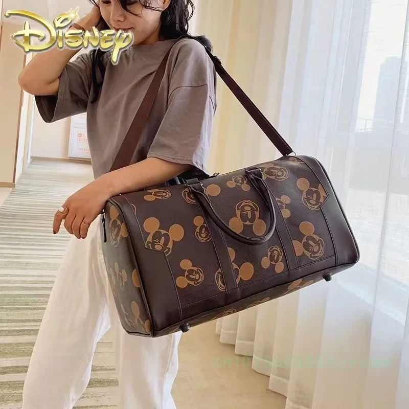 Disney mickey novo saco de fraldas bolsa dos desenhos animados moda saco de fraldas do bebê bolsa dos desenhos animados bonito portátil saco de viagem grande capacidade