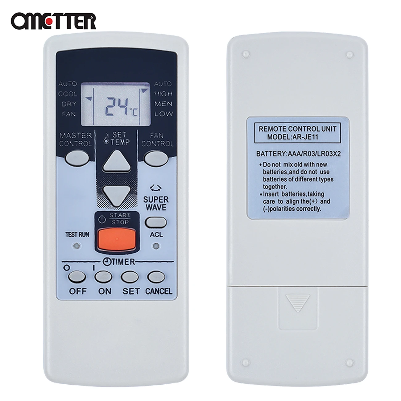 Nuovo telecomando AR-JE11 per Fujitsu General Window AC condizionatore d'aria AMGB13AAT