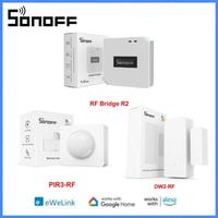 SONOFF RF Bridge R2 433MHz RF Wi-Fi Wireless Gateway Smart Scene Home Security Support DW2-RF PIR3-RF Sensor Via EWeLink Alexa