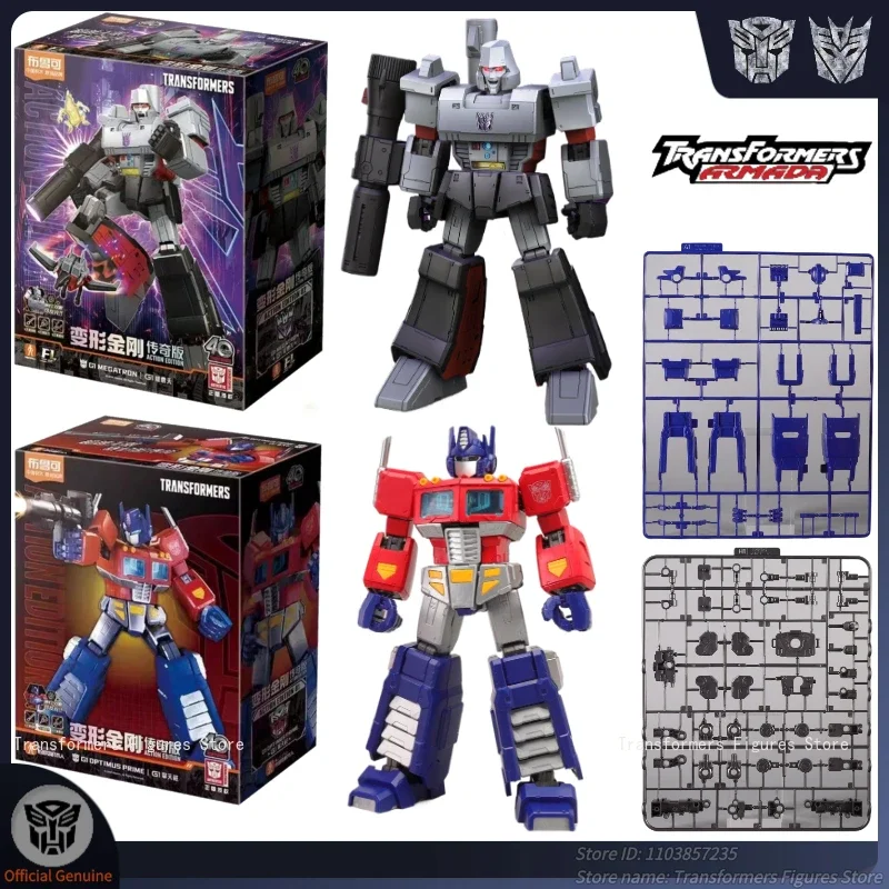 Op voorraad Transformers Legend Edition Constructiespeelgoed G1 Optimus Prime Megatron Collectible Action Figure Anime Robot-cadeaus