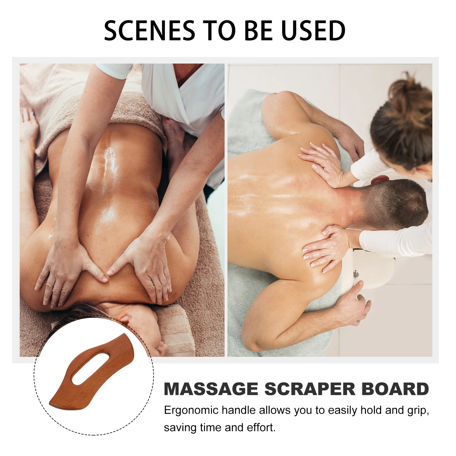 

1pc Gua Sha Massage Tool Face Body Scraping Plate Acupoint Massager Durable Skincare Therapy Board Gift For Parents Friends