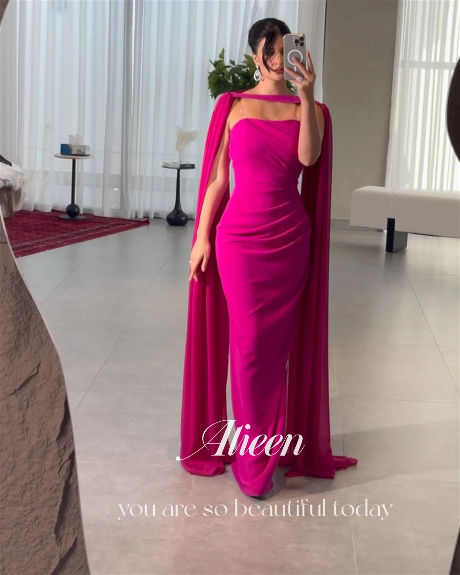Aileen Shawl Women's Prom Dress 2025 Customized Evening Dresses for Special Occasions Vestidos De Festa Elegant Party Dresses