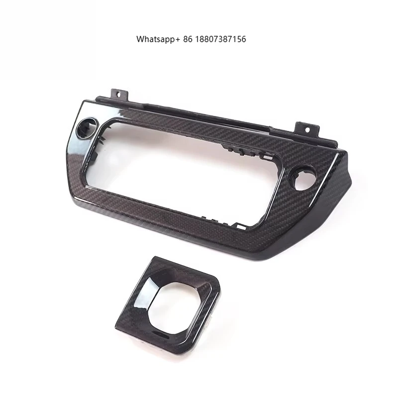 

Right-hand Driving Carbon Fiber air Conditioning Mode Button Decorative Frame for 2020+ forLand Rover Defender