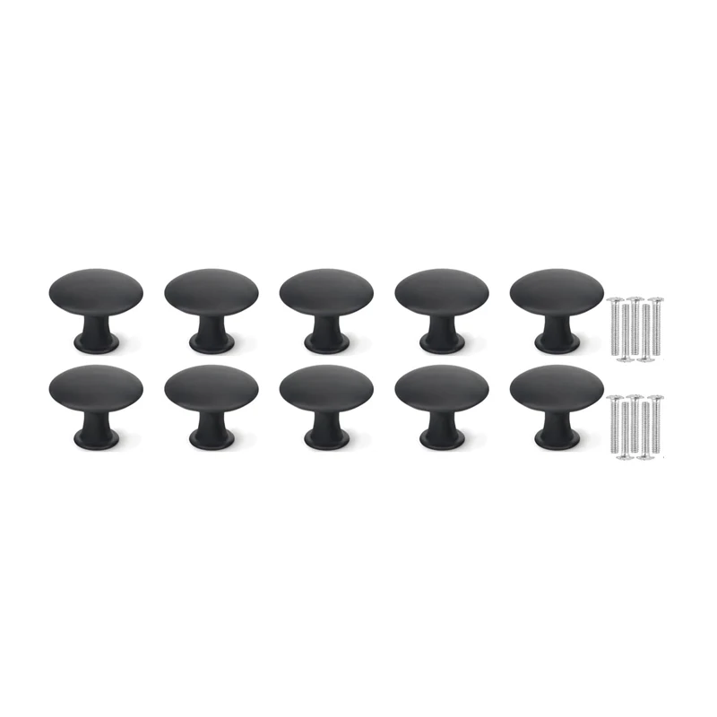 Aluminum Alloy Cabinet Knob with Screws 10Pcs 29mm Round Drawer Knob Single Hole Cupboard Handle Cabinet Furniture Drawer Handle