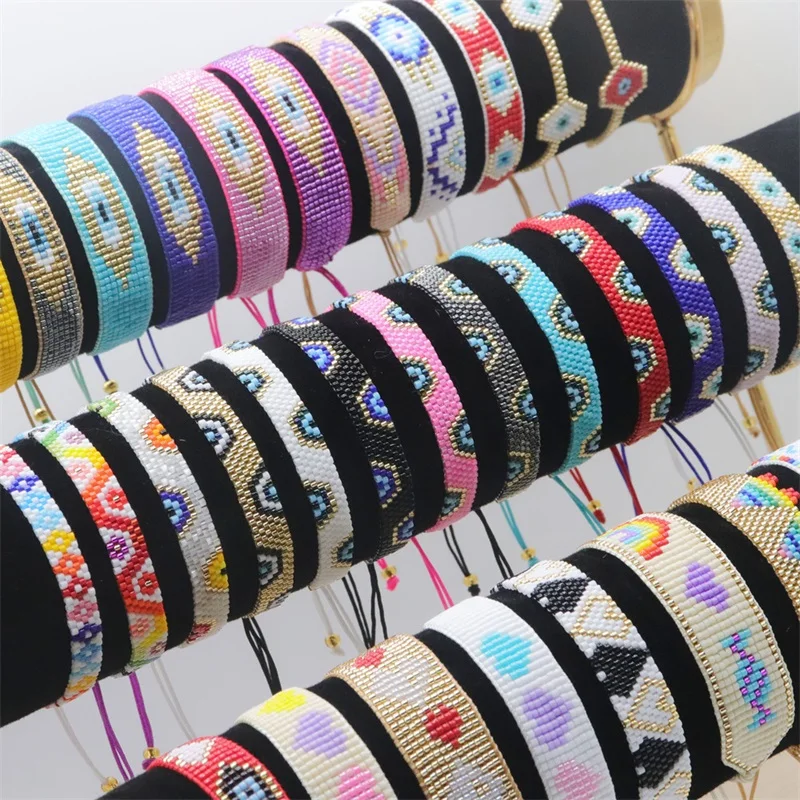 ZHONGVI Ins Hot Sale Boho Bracelet Jewelry Handmade Woven Pulseras Mujer Moda Miyuki Seed Beads Bohemian Bracelets for Women