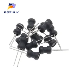 10PCS DIP Power Inductor 6*8mm 2.2UH 4.7UH 10uH 22uH 100uH 150uh 220uH 330uH 470uH 1MH 2.2MH 4.7MH 10MH Inductance 6X8mm 2 Pins