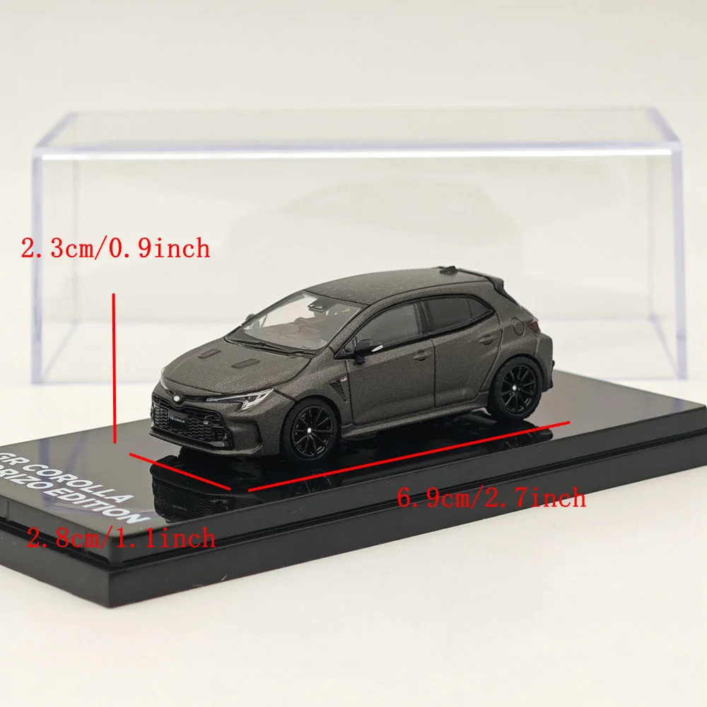 Hobby Japan 1:64 for GR COROLLA RZ MORIZO Edition Matte Steel HJ642067MS Diecast Models Car Collection Auto Toys Gift