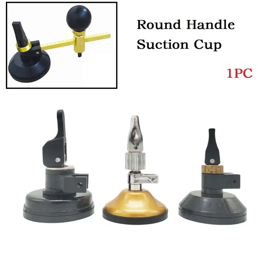 1PC Professional Circular Glass Cutter Round Handle Suction Cup Tool For Glass Cutting Craft Hand Tool Accessories