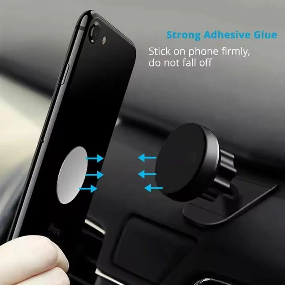 Magnetic Metal Plate For Car Phone Holder Universal Iron Sheet Disk Sticker Mount Mobile Phone Magnet Stand For IPhone