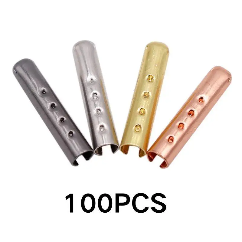 

100 PCS 3.5/4mm Shoelace Head Aglets DIY Shoelaces Repair Shoe Lace Tips Replacement Head Shoestrings Aglets Shoes Accessories