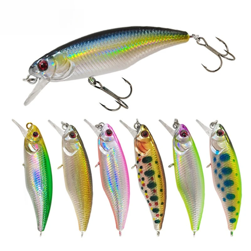 

4pcs 52mm/4.2g Sinking Minnow Lure Fishing Lure Micro Creek Bait Artificial Hard Bait Trout Crankbait Fishing Tackle