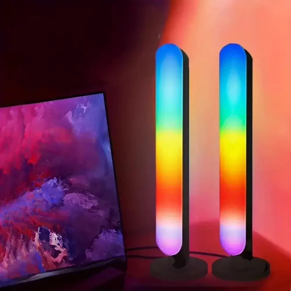 

2pcs LED Light Music Rhythm Ambient Lamp IR Control USB Light Home Decor Living Room Wedding Decor Wall Decor For Travel