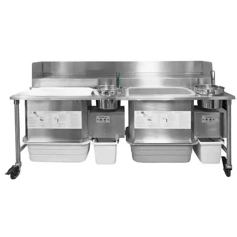 2026-Stainless Steel Electric Manual Chicken Breading Table for Fried Chicken with Automatic Sifting for Commercial Use