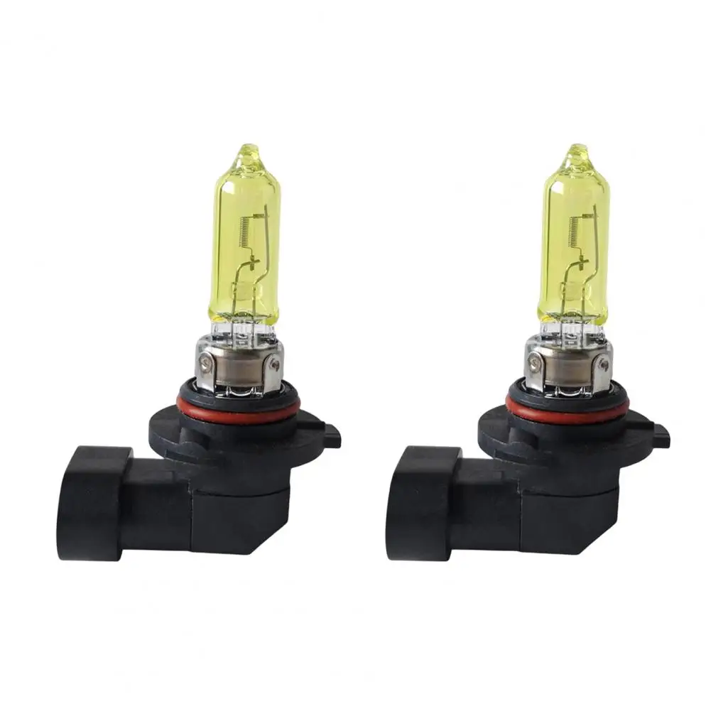 Headlight Lamp 2Pcs Practical High Power Long Service Life  Yellow HeadLight Glass Car Light for Vehicle