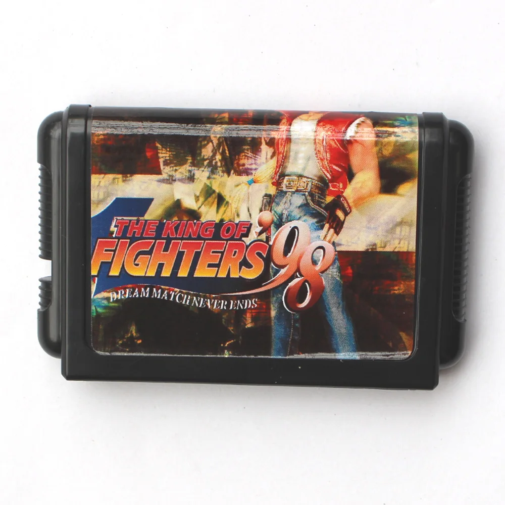 Cartão de jogo MD The King Of Fighters 98 de 16 bits para consoles Sega MegaDrive Genesis de 16 bits