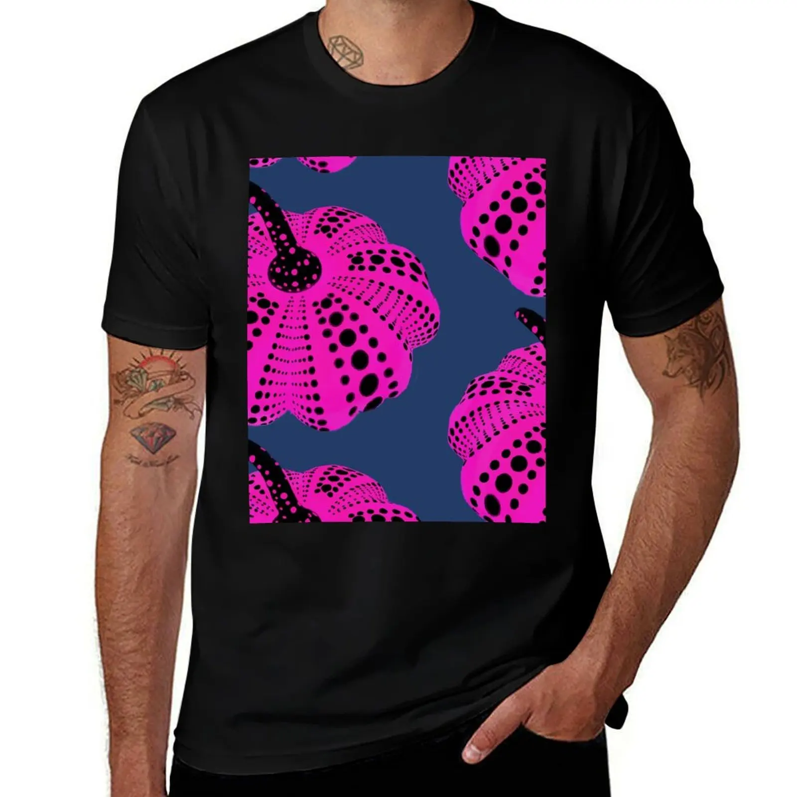 

Polka Dot Pumpkin T-Shirt street wear Anime t-shirt funny costumes Aesthetic clothing shirts graphic tee men