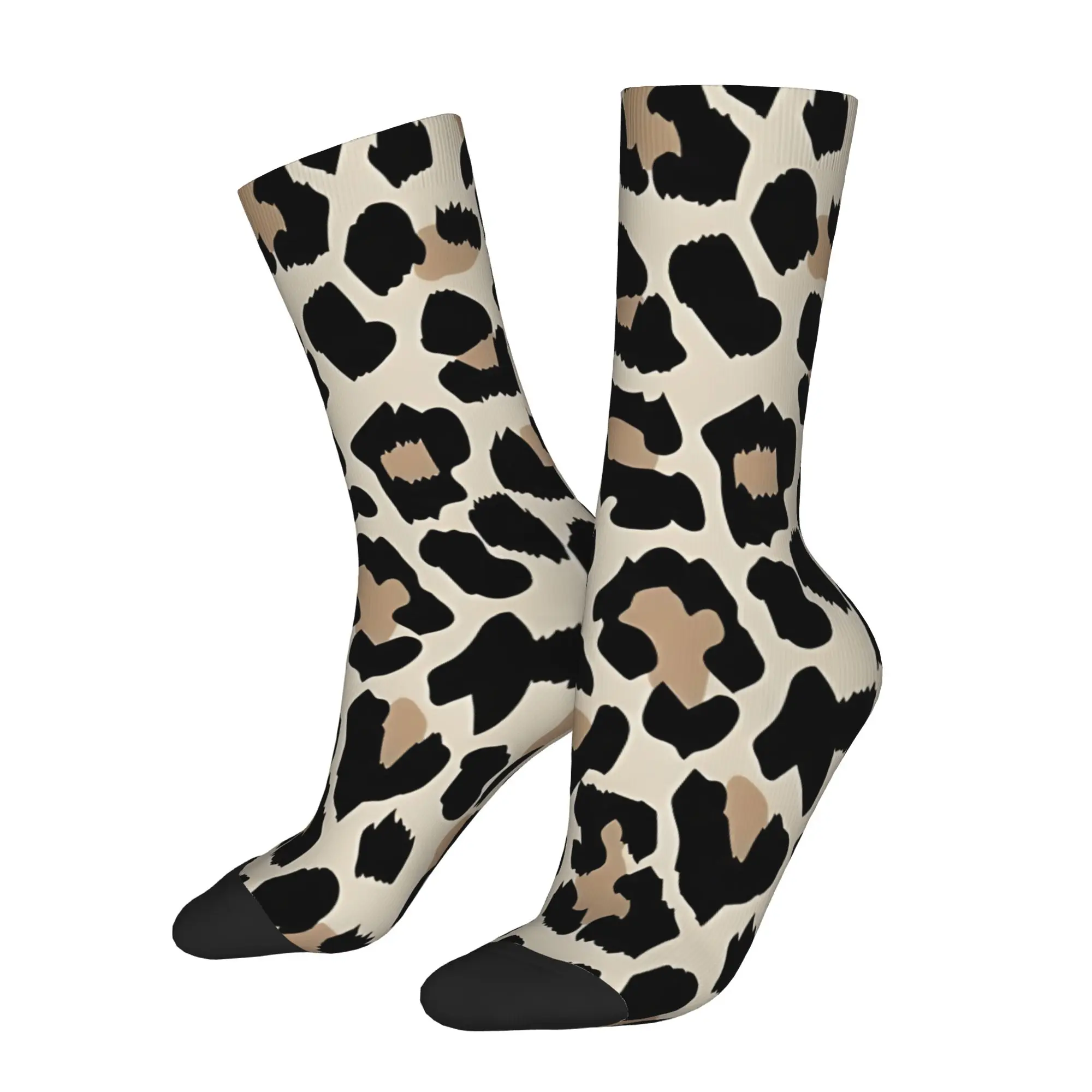 

Funny Sock Leopard Print Leopard Print 2 Vintage Quality Pattern Printed Men Crew Socks Casual Men's Socks