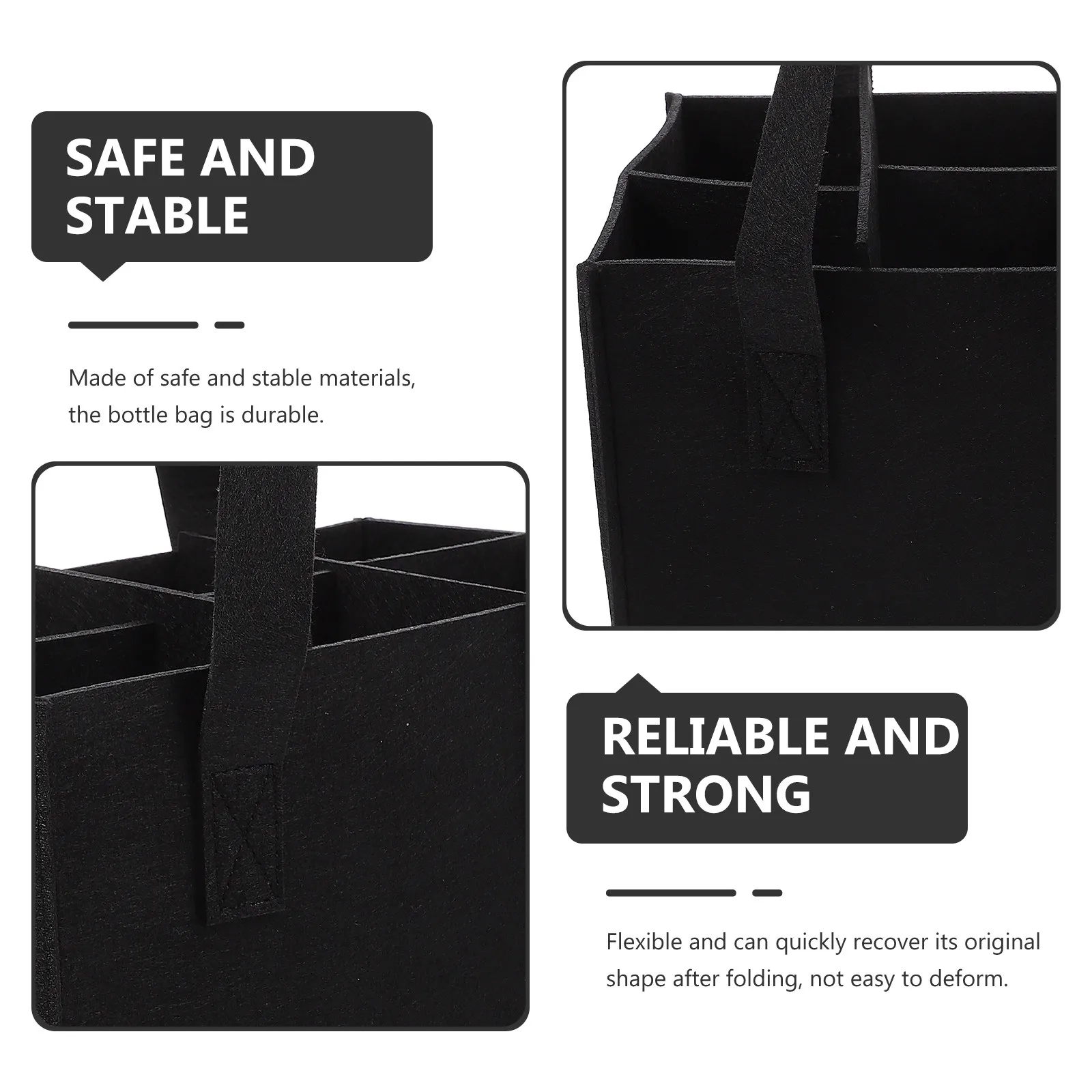 

Набор из 2 портативных сумок для хранения вина с съемными разделителями, прочные сумки-переноски для бутылок красного вина, пива, коктейлей, соков, молока, с возможностью настенного крепления