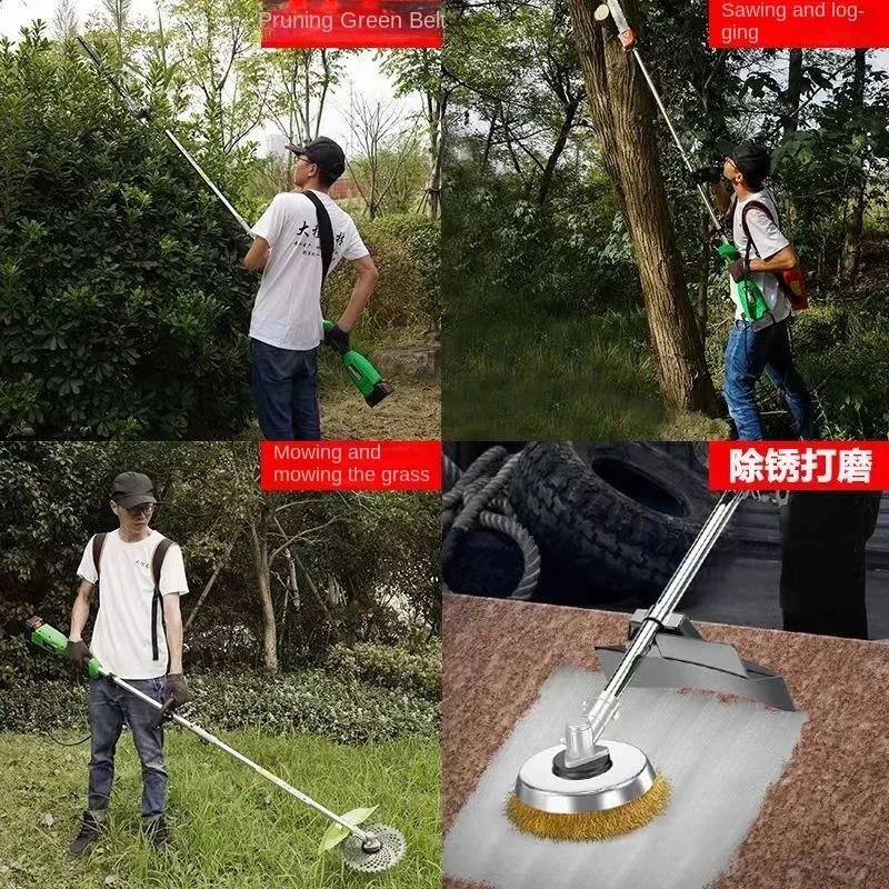 New high-altitude extension pole chainsaw lawn mower seedling trimmer horticulture home lawn mower hedge trimmer lawn mower