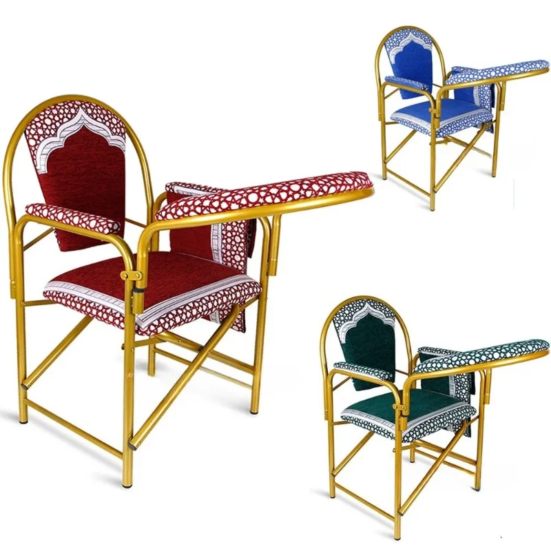 Simple disassembly and assembly of worship Western church prayer Foldable metal prayer Iron chair