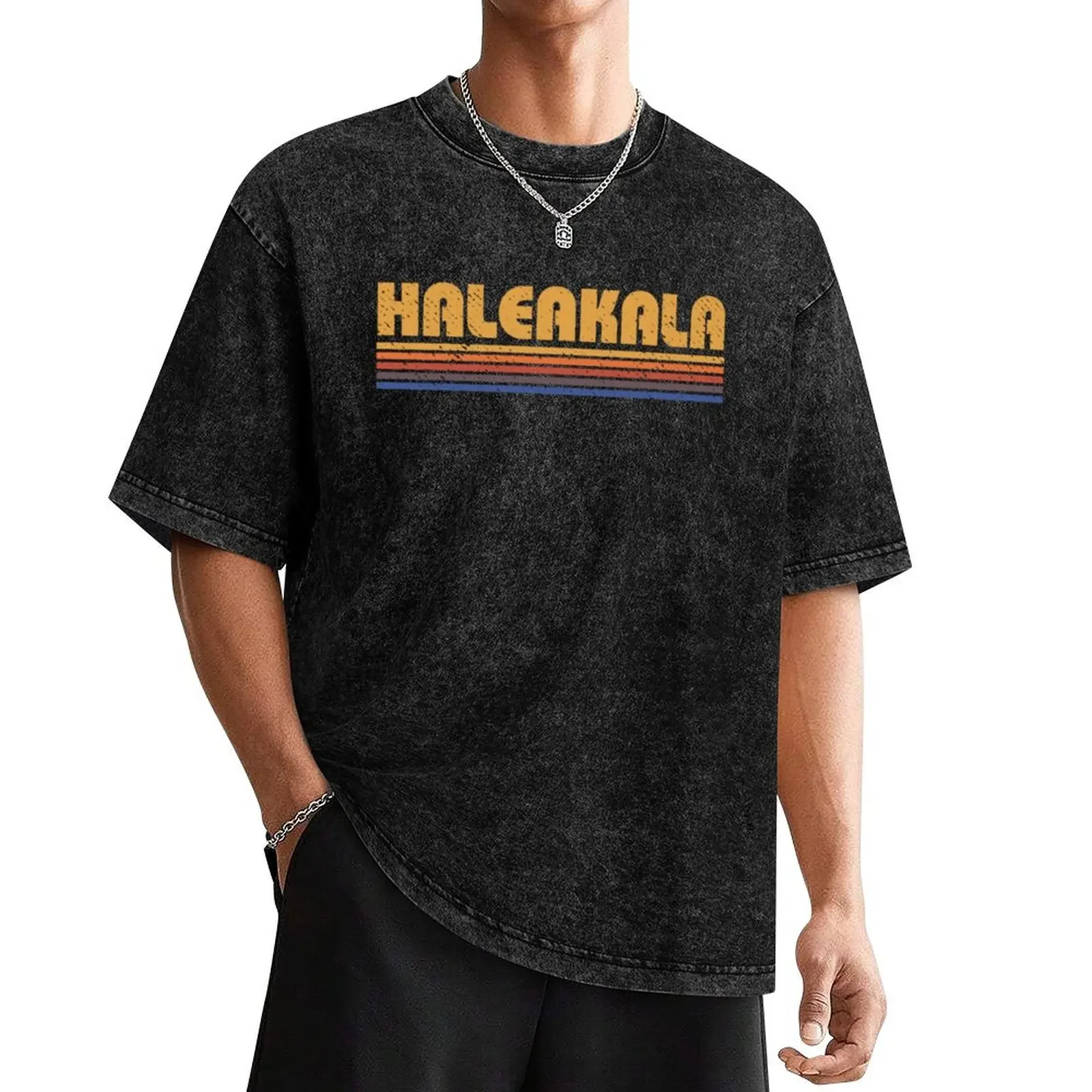 Retro Haleakala Hawaii Vintage T-Shirt blanks cute tops mens workout shirts