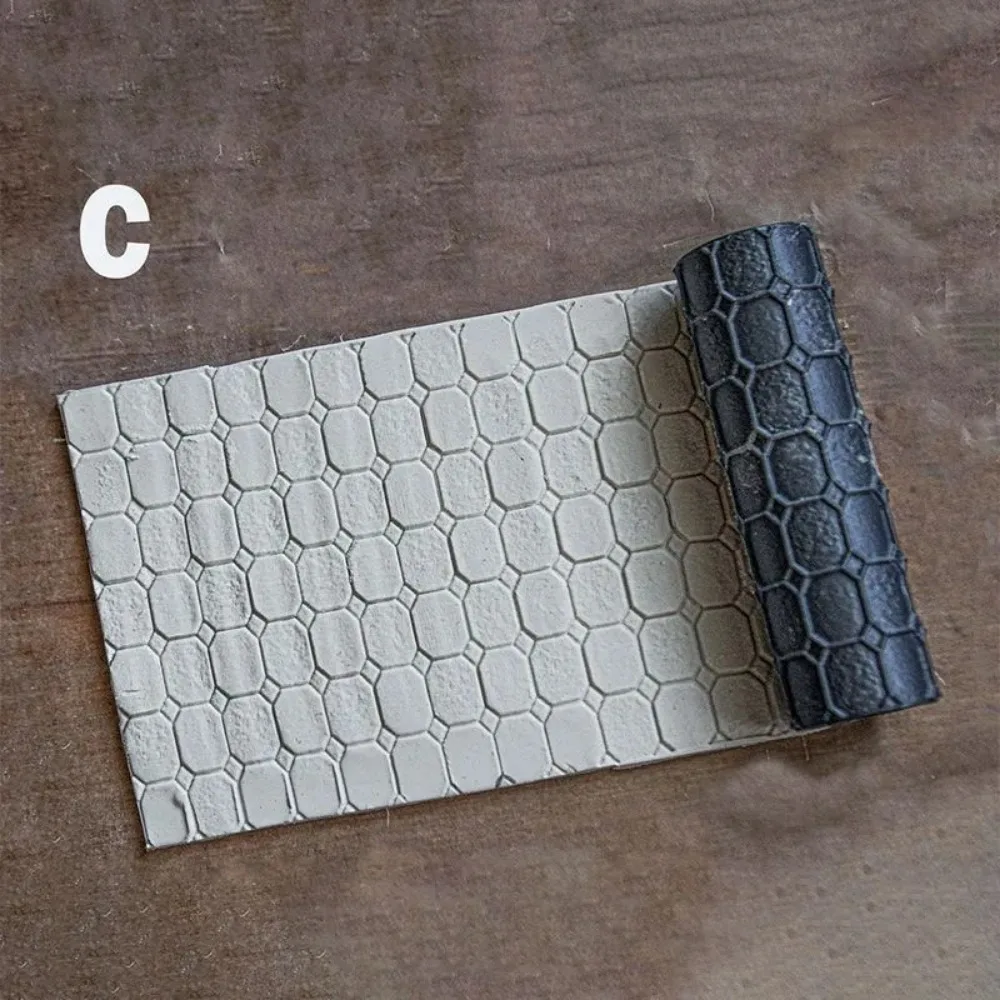 مجموعة أدوات أسطوانة تشكيل التضاريس الاحترافية لطاولة الرمل والديوراما وألعاب الحرب وحرف الهاوية تخلق نسيجًا واقعيًا من الطوب #2