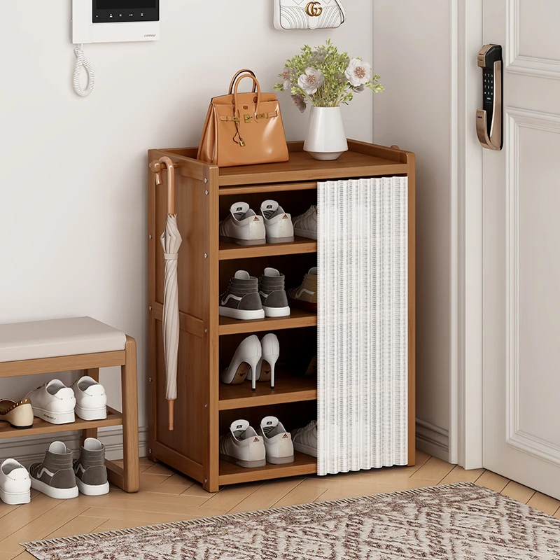 

Home Living Room Furniture Wooden Shoe Rack Cabinet for Entry Hotel Apartment