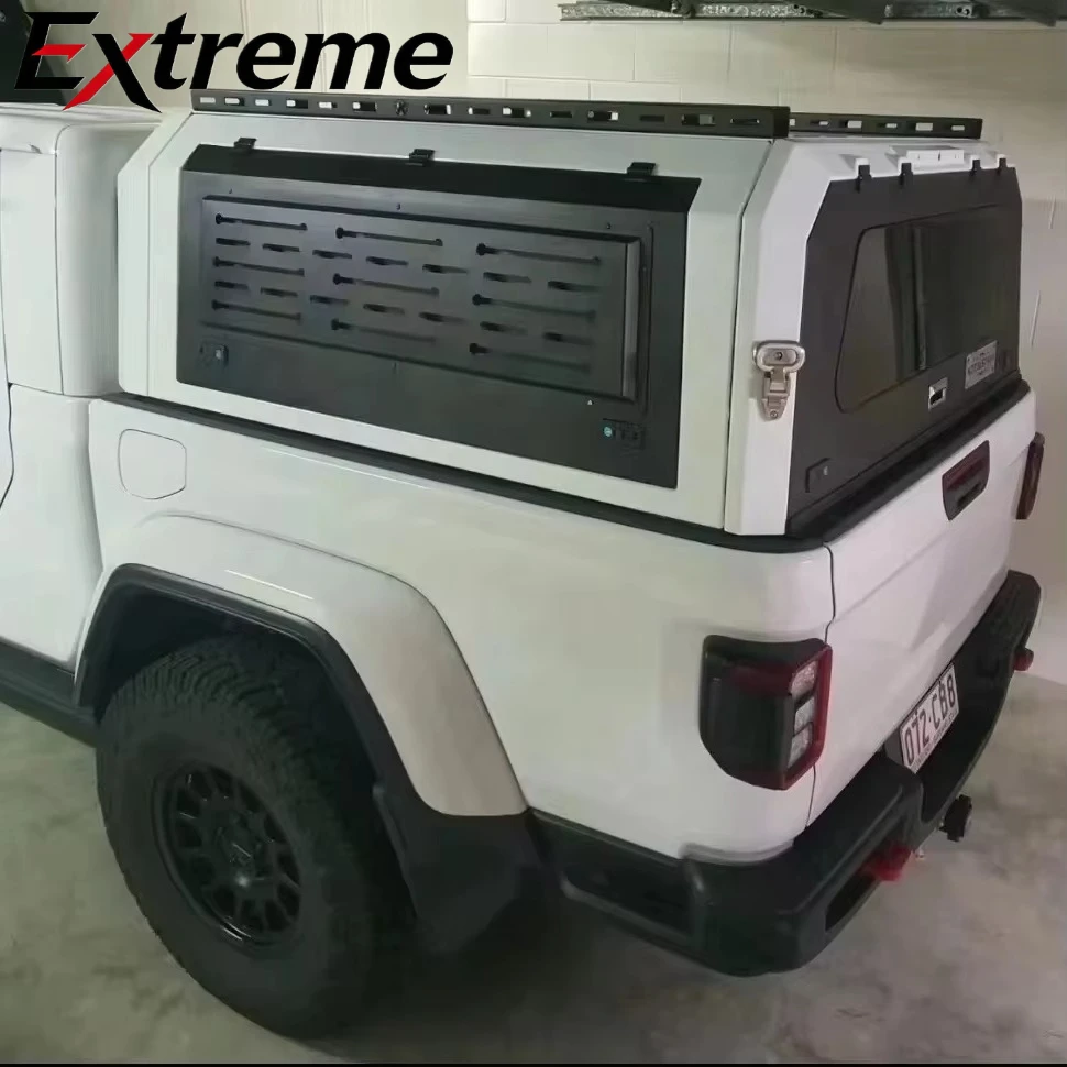 Pickup Truck Topper Pickup Truck Waterproof Aluminum Alloy Material Car Truck Canopy Hardtop for jeep Gladiator Bed Cap White