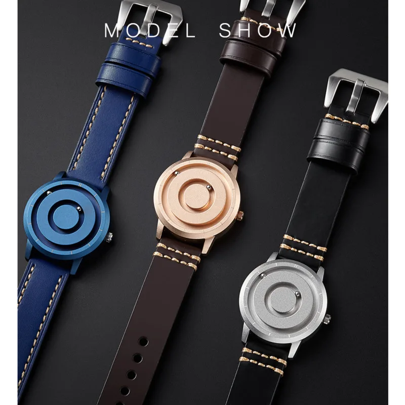 

Watch For Men Original Fashion Innovative Blue Gold Magnetic Metal Multifunctional Watch Sports Men Watch Relogios Masculino